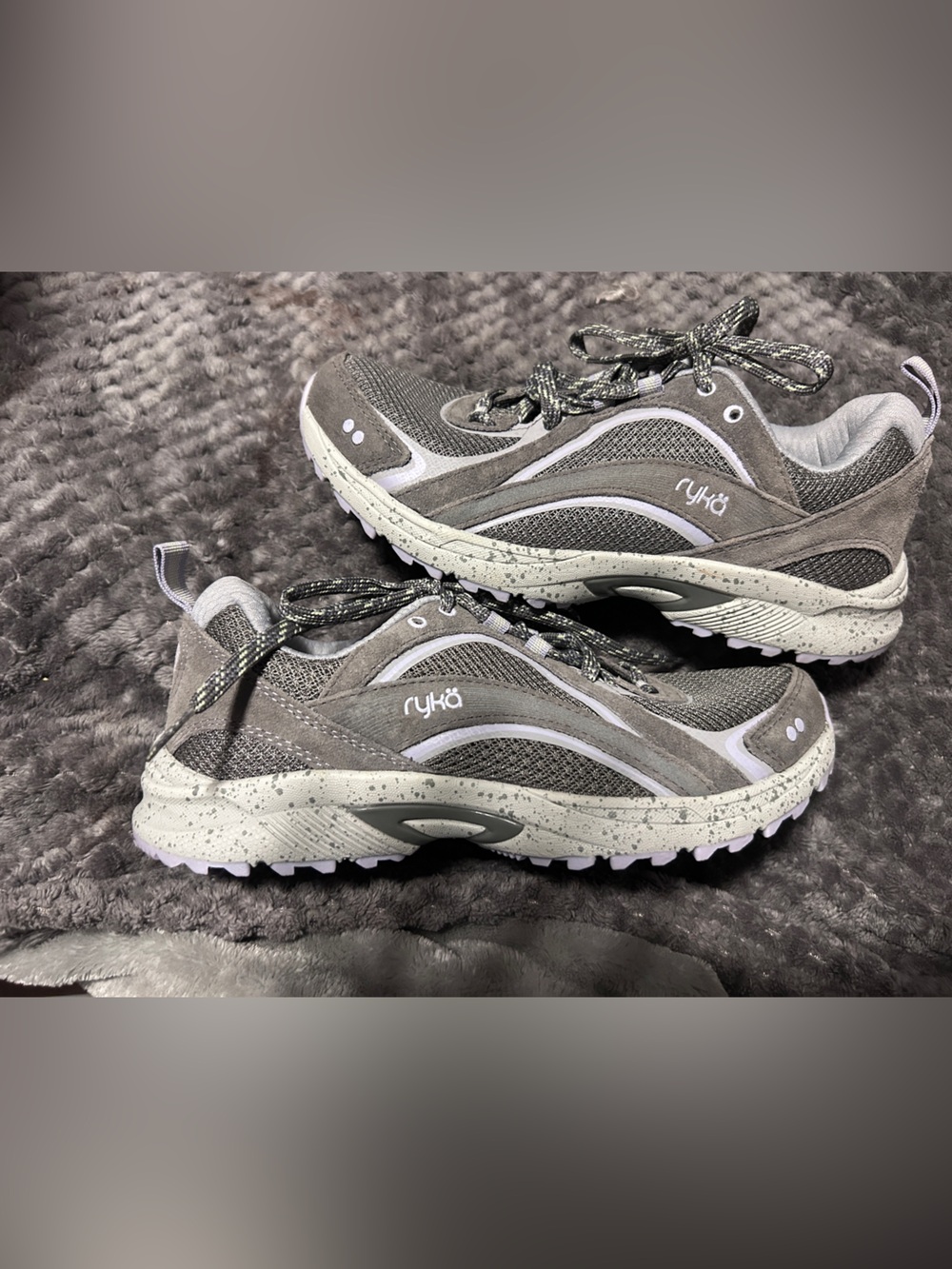 Women's athletic ryka purple and Grey shoes